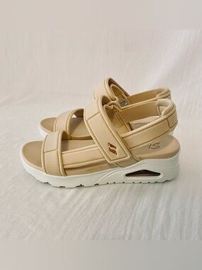 Skechers Tan Platform Sport Sandals